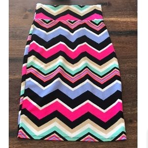 💕Geometric Colourful Large Mid-length Pencil Skirt